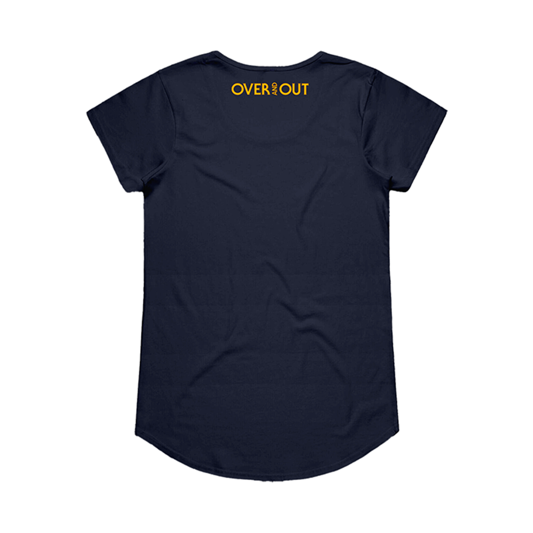 Galactic Over and Out Scoop Women’s T-Shirt (Navy) Back