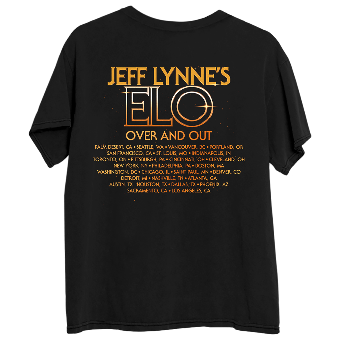 Over and Out 2024 US Tour T-Shirt Back